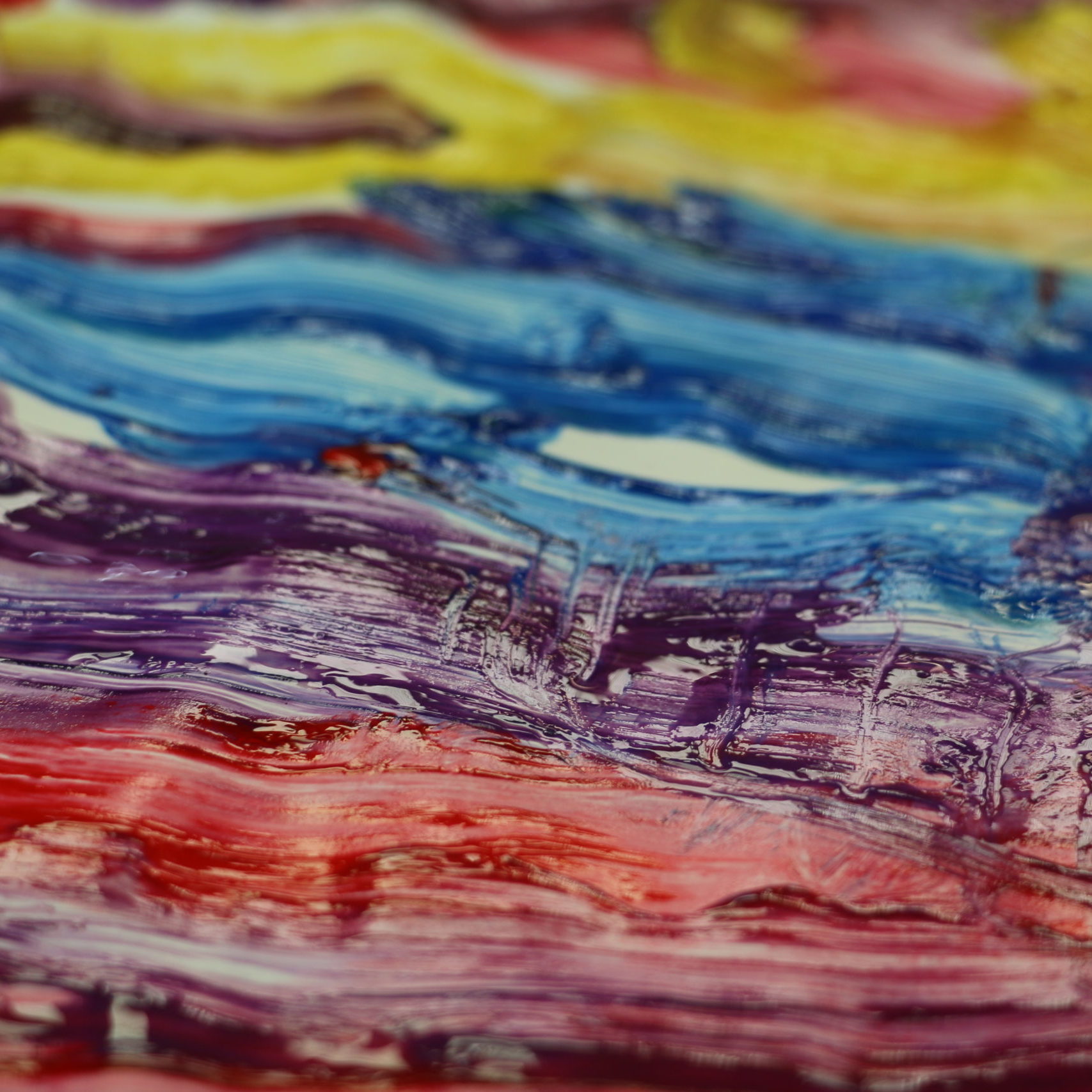 colourful paint on paper