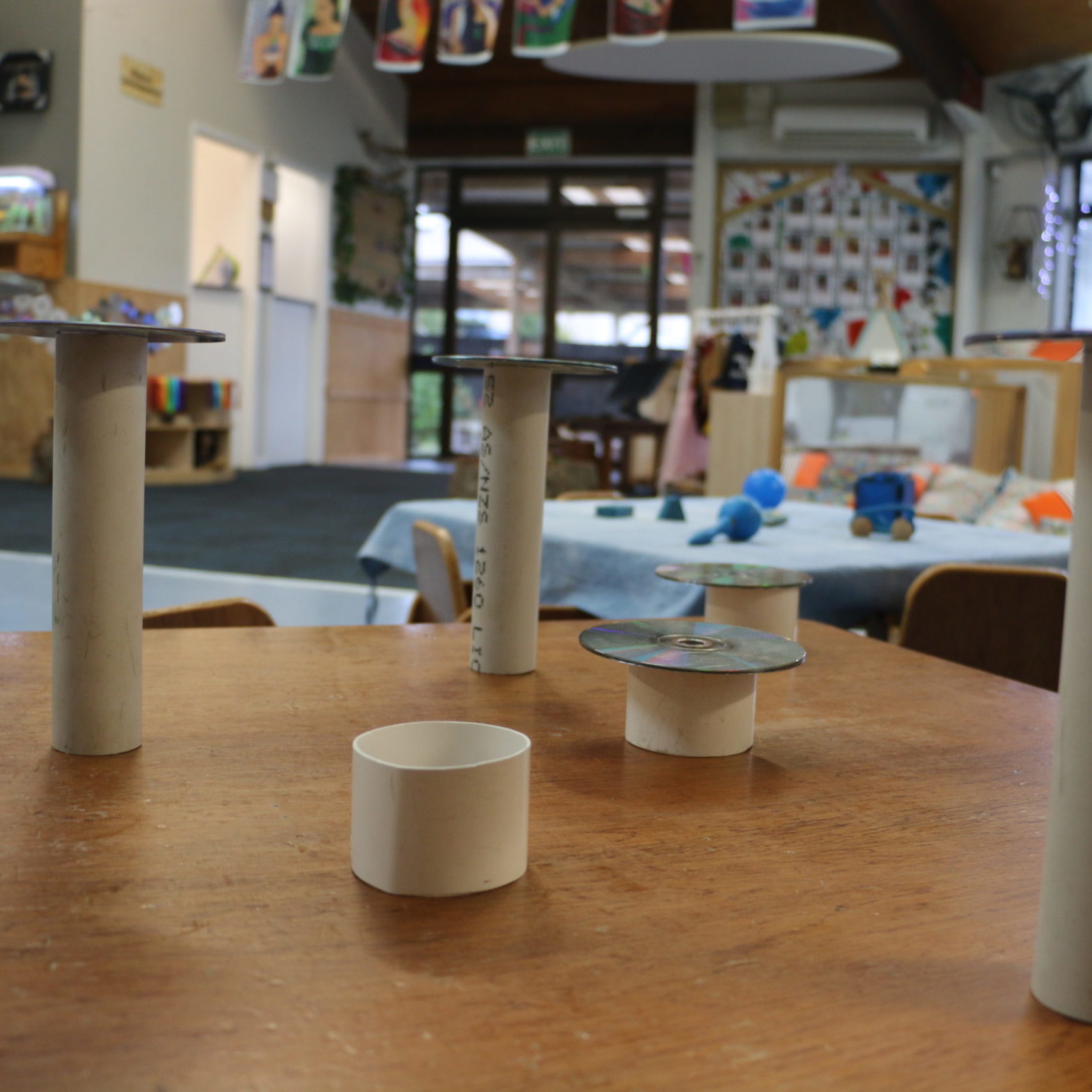 CD's and plastic tubes